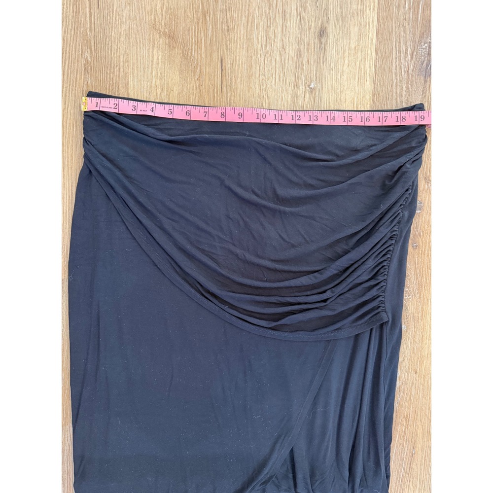 Cabi Run Around Skirt Womens‎ XL Black Draped Ruched Tulip Hem Midi 5052 - Picture 2 of 8